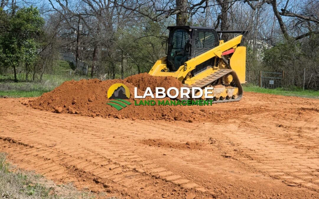 skid steer moving dirt